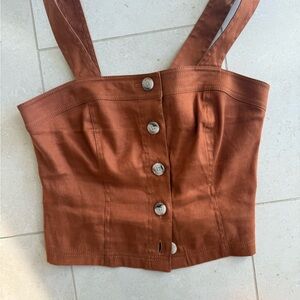 Banana Republic Orange Bustier Tank Top